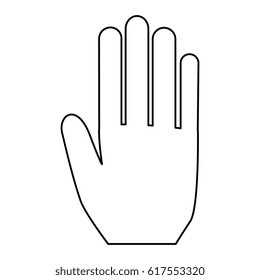 hand human isolated icon