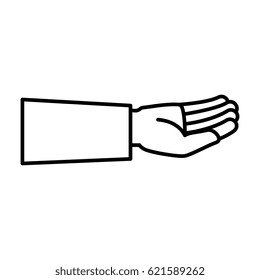 hand human isolated icon