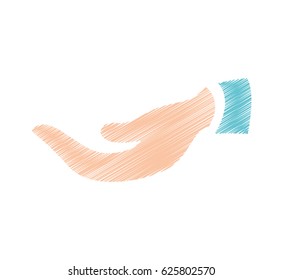 hand human isolated icon