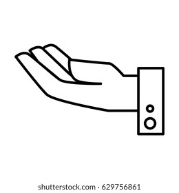 hand human isolated icon