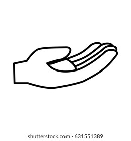 hand human isolated icon