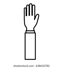 hand human isolated icon
