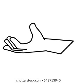 hand human isolated icon