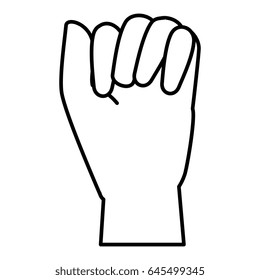 hand human isolated icon
