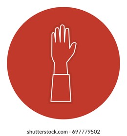 hand human isolated icon