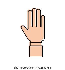 hand human isolated icon