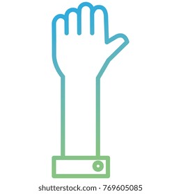 hand human isolated icon