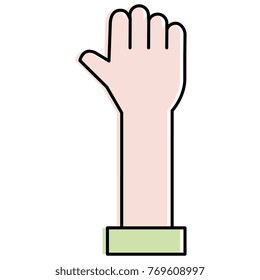hand human isolated icon