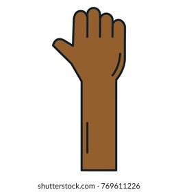 hand human isolated icon