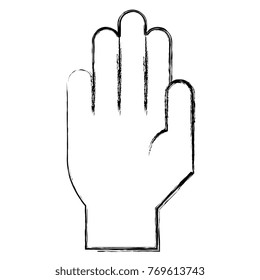 hand human isolated icon