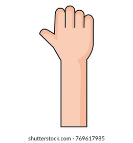 hand human isolated icon