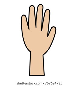 hand human isolated icon