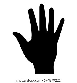 hand human isolated icon n