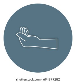 hand human isolated icon n