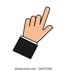 hand human isolated icon vector illustration design