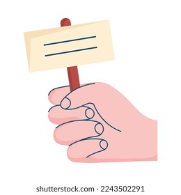 hand human lifting label icon