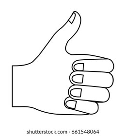 hand human with like gesture