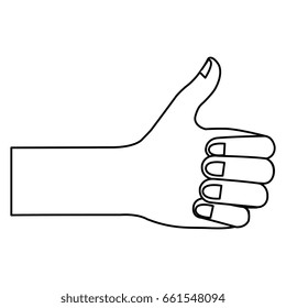 hand human with like gesture