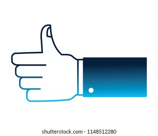 hand human like isolated icon