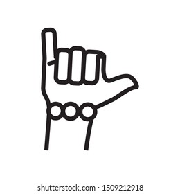 hand human like isolated icon vector illustration