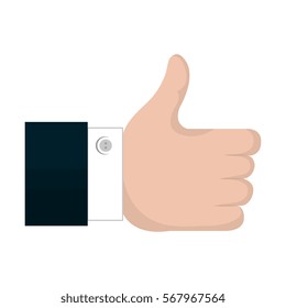 hand human like isolated icon