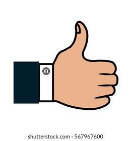 hand human like isolated icon
