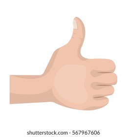 hand human like isolated icon