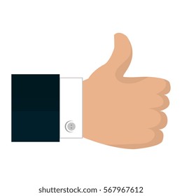 hand human like isolated icon
