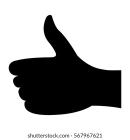 hand human like isolated icon