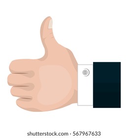 hand human like isolated icon