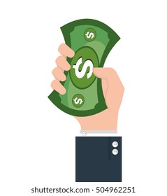 hand human with money