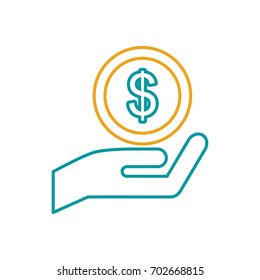 hand human with money