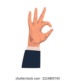 hand human ok gesture icon