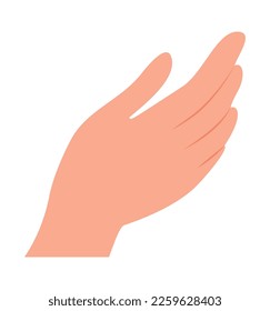 hand human open gesture icon