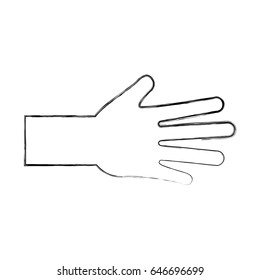 hand human open icon