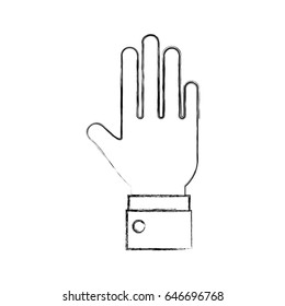 hand human open icon