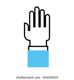 hand human open icon