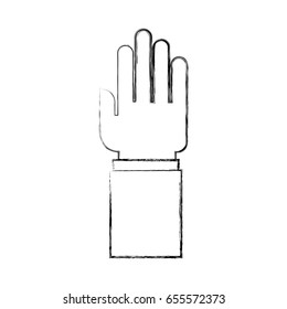 hand human open icon