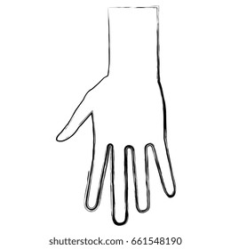hand human open icon