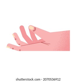 hand human open isolated icon