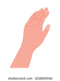 hand human open position icon