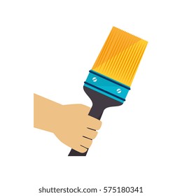 hand human with paint brush
