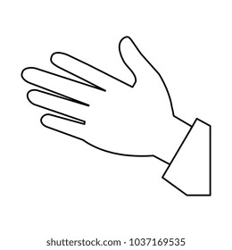 hand human palm icon