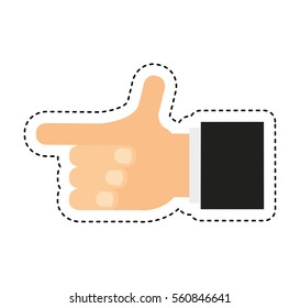 hand human photographer icon vector illustration design