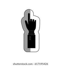 hand human pointer icon