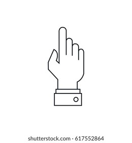 hand human pointer icon