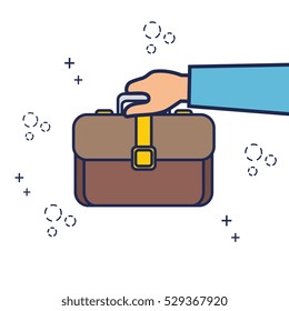 hand human with portfolio