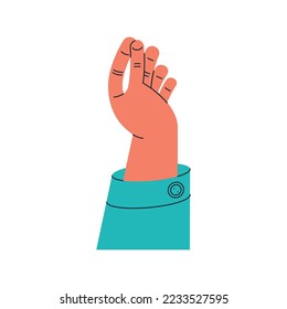 hand human up position icon