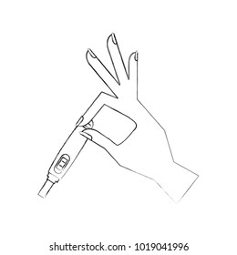 hand human with pregnancy test isolated icon