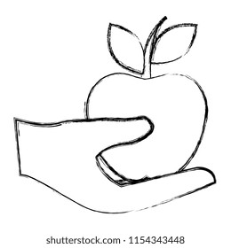 hand human protected with apple